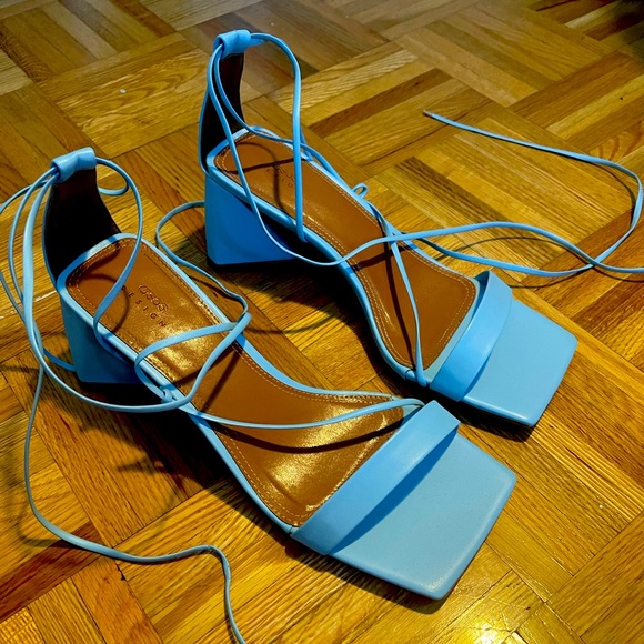 Selling these never worn ASOS strappy blue sandals! - Picture 1 of 5